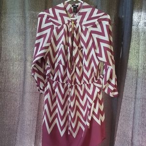 Chevron pattern dress